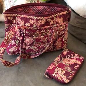Used Vera Bradley purse and wallet
